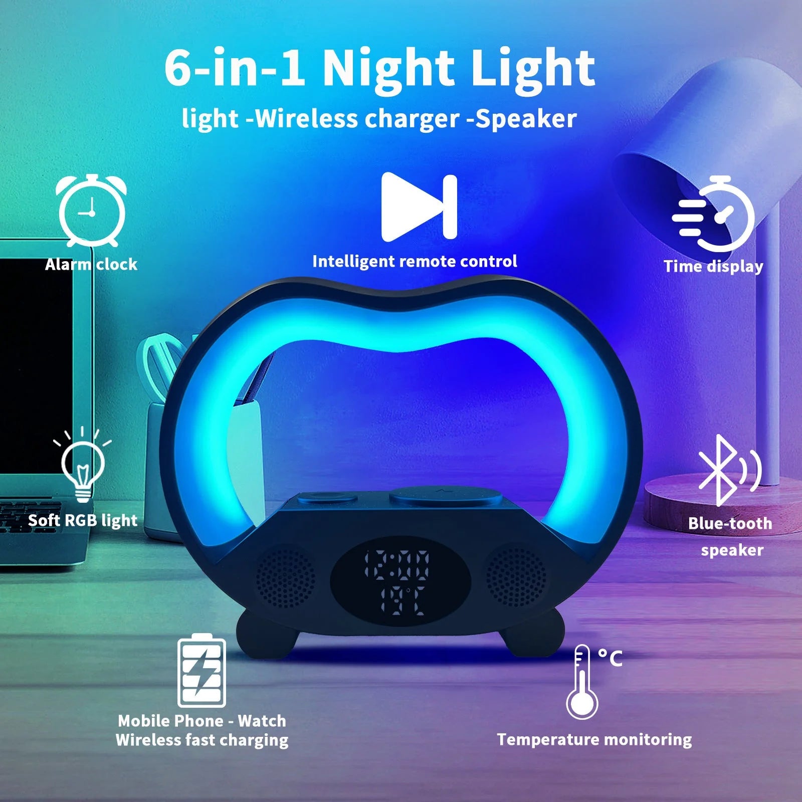 6 In 1 Smart Remote Control Bluetooth-compatible
