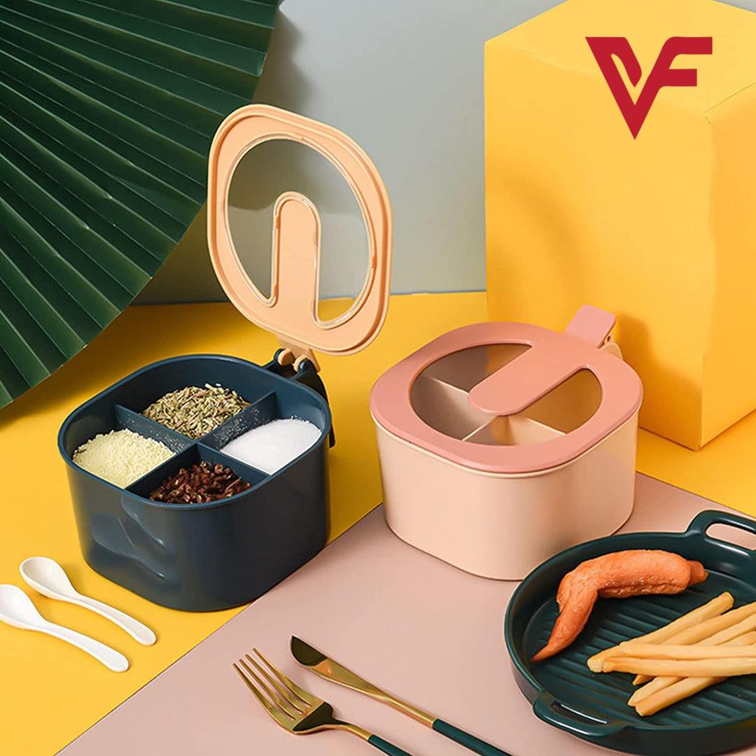 4 In 1 Spice Box With Spoons