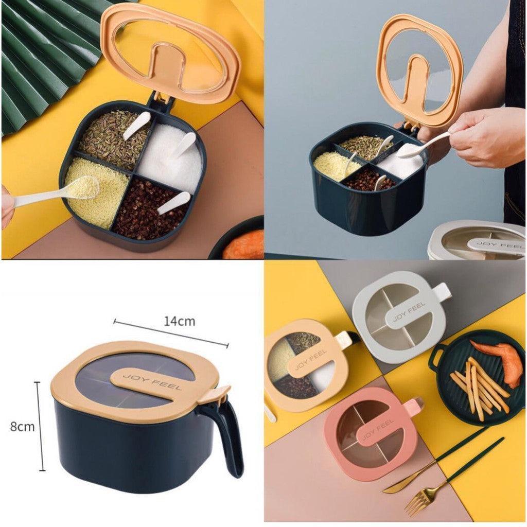 4 In 1 Spice Box With Spoons