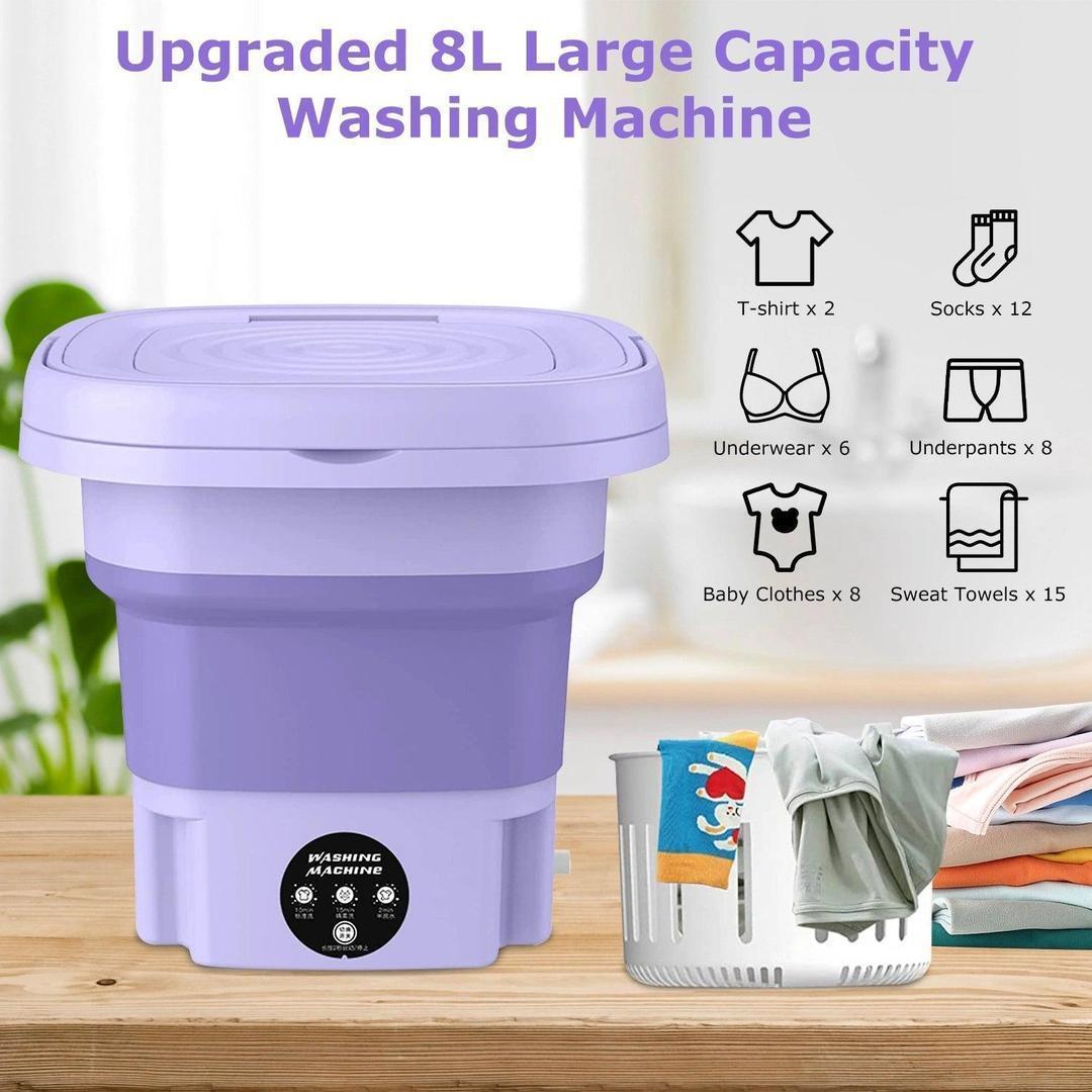 Portable Mini Washing Machine - Foldable 30W Cleaning Solution