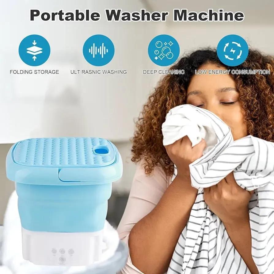 Portable Mini Washing Machine - Foldable 30W Cleaning Solution