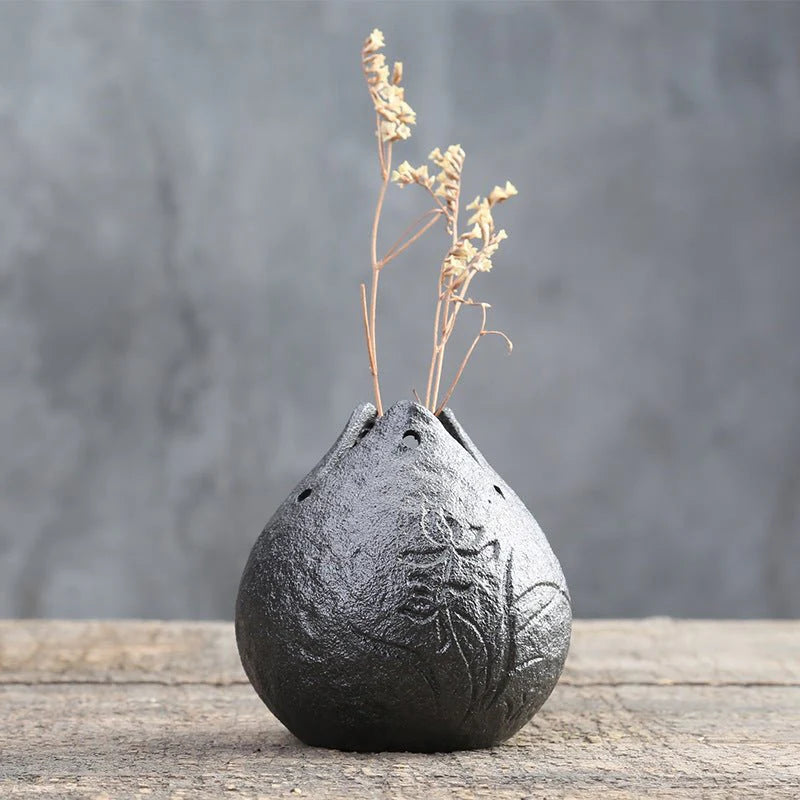 Stoneware Flower Arrangement Vase